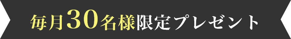 毎月30名様プレゼント
